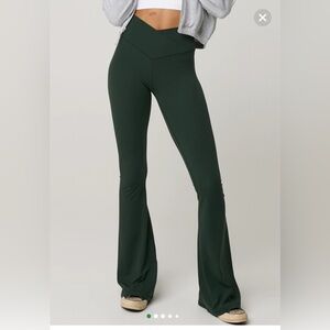 Aerie Dark Green Flare Leggings